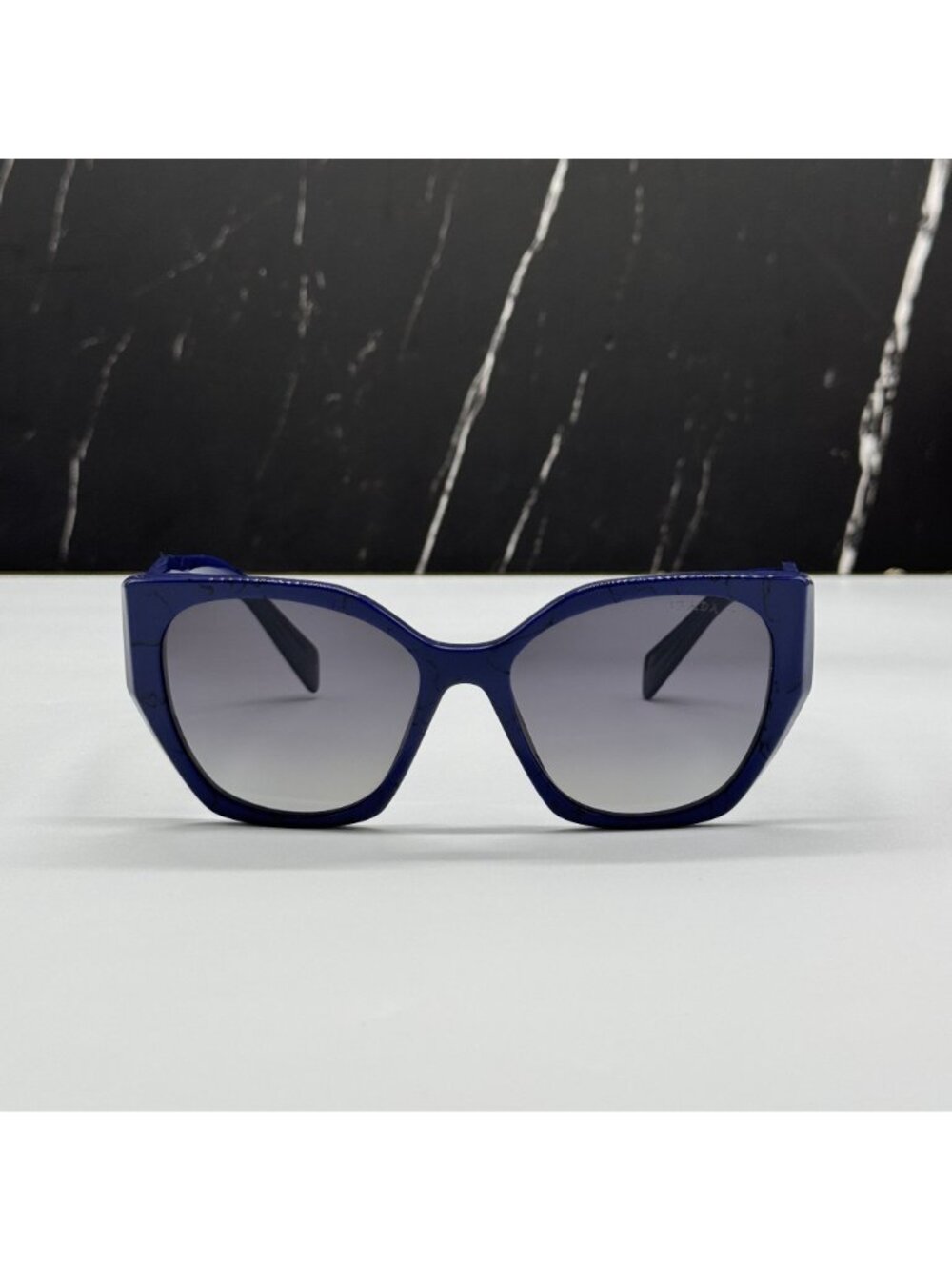 NEW PRADA PR19ZS 18D5W1 SUNGLASSES PR 19ZS 18D5W1 BLUE WOMEN OVERSIZED SPR 19Z - Picture 4 of 11